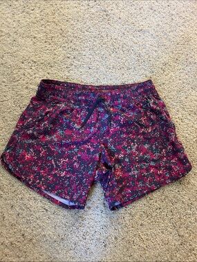 Columbia Wild Fuchsia Printed Athletic Running Shorts Women’s Small